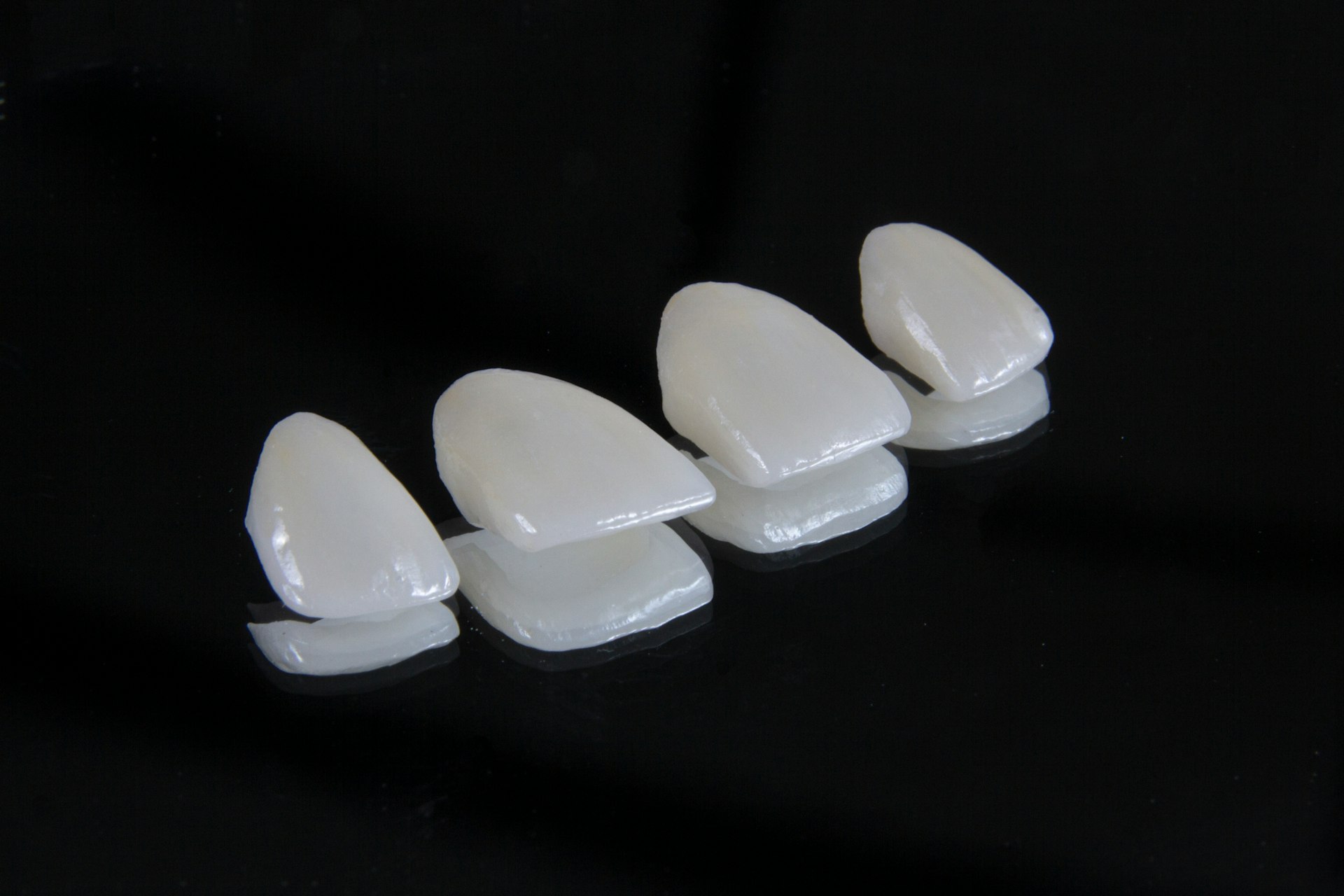 a group of white objects