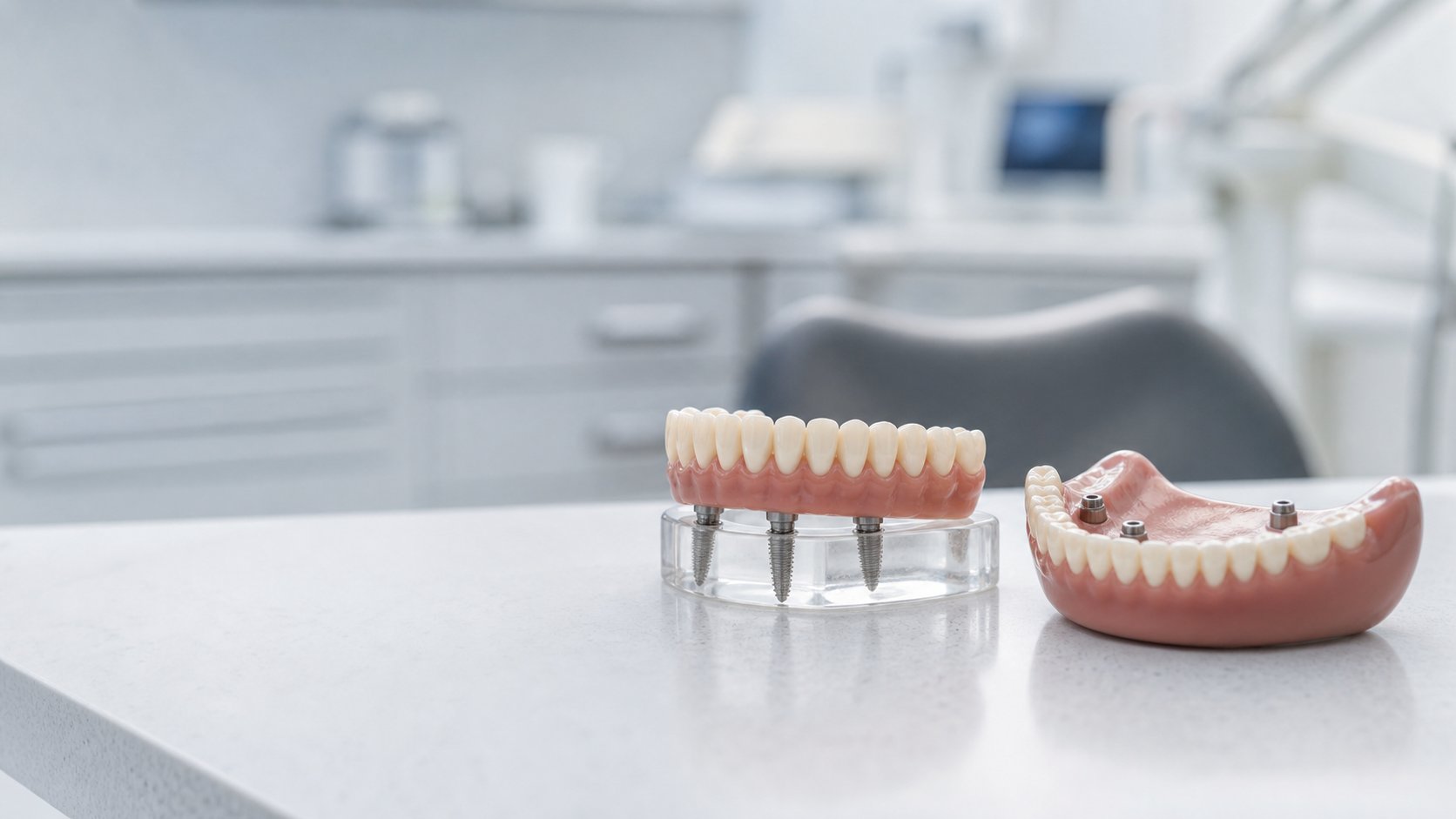 All-on-4 vs. Overdentures: Choosing a Full-Arch Tooth Replacement